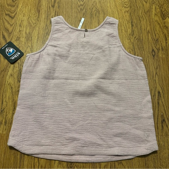 Kuhl Women's Mauve Tank Top Button Klover Tank Lilac Breeze Small NWT sleeveless - Picture 2 of 9